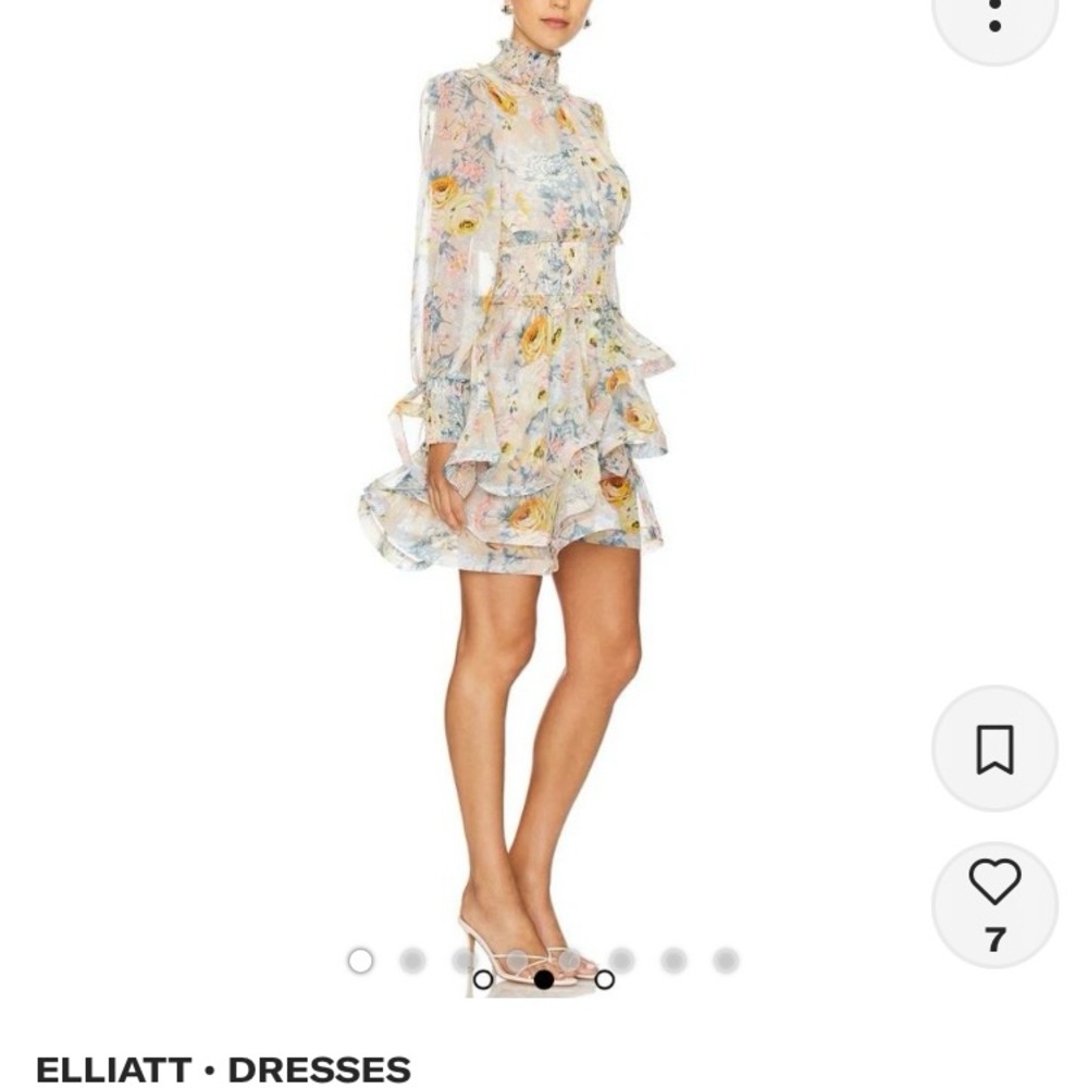 Elliatt Floral Ruffle Dress - Multicolor NWT